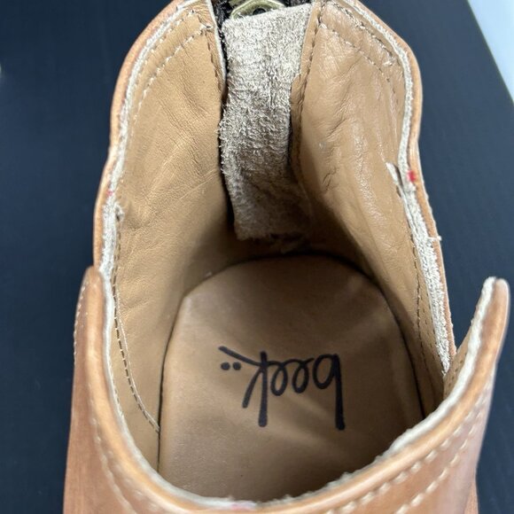 Beek Womens Sz 6‎ Falcon Ankle Bootie Chestnut Leather Zip Anthropologie - Picture 7 of 12